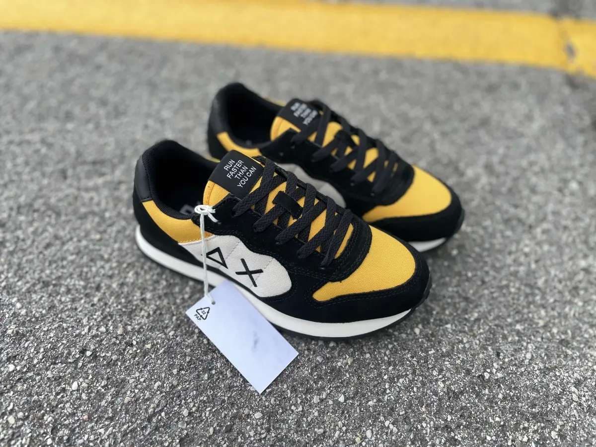 SUN68 Running bambino BOY'S TOM COLOR Z43307K 23 nera e gialla in Sneaker casual Calzature Durello - Agna, commercioVirtuoso.it