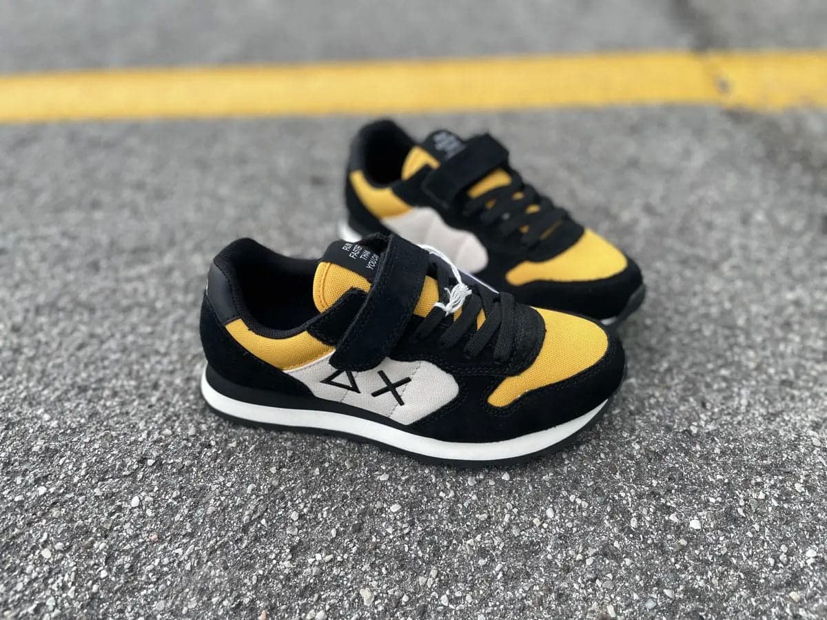 SUN68 Running bambino BOY'S TOM COLOR Z43307K 23 nera e gialla in Sneaker casual Calzature Durello - Agna, commercioVirtuoso.it
