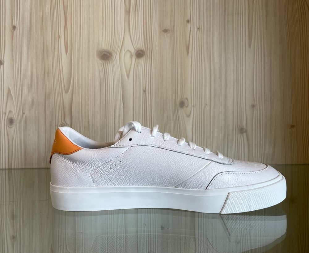 SUPERGA Sneakers Uomo Court Bianco Arancione in Sneaker casual Calzature Durello - Agna, commercioVirtuoso.it
