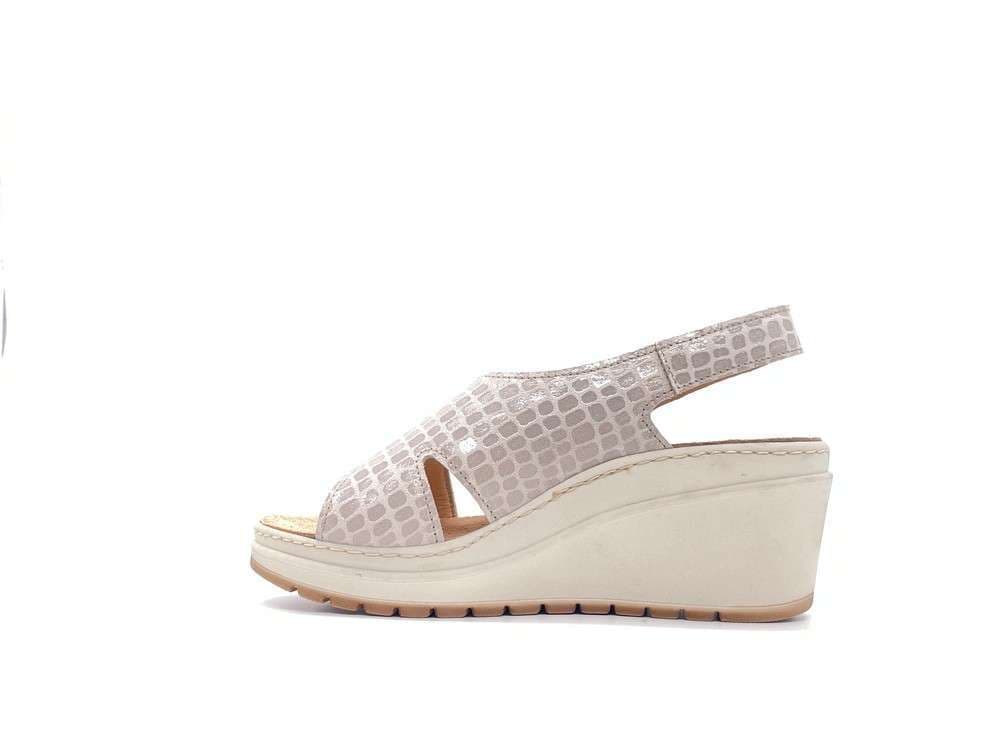 SABATINI Sandali sanitari donna Kokos camoscio panna in Sandali moda Calzature Durello - Agna, commercioVirtuoso.it