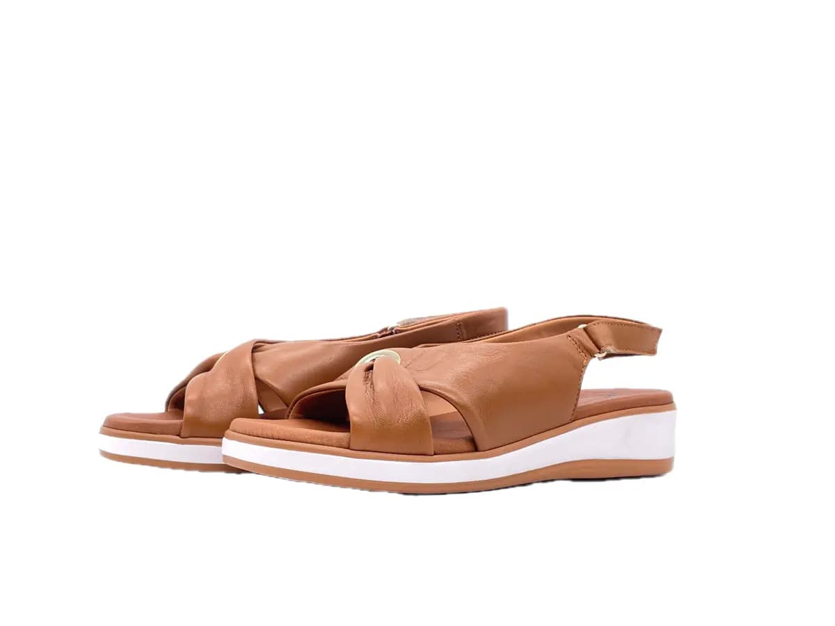 SUSIMODA Sandali Donna in Pelle Cuoio - 7