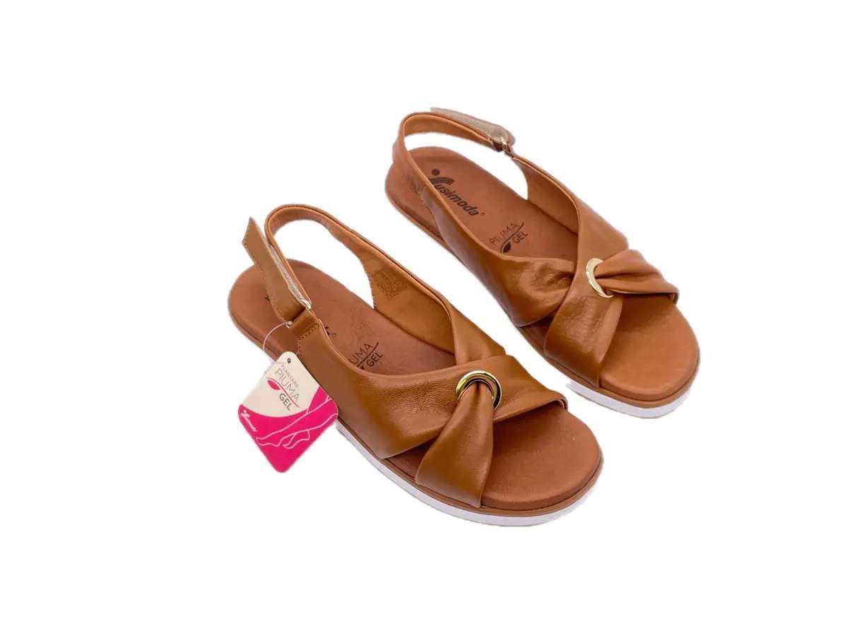 SUSIMODA Sandali Donna in Pelle Cuoio - 6