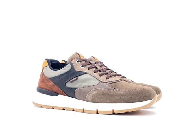NERO GIARDINI Sneakers Uomo Velour Fango