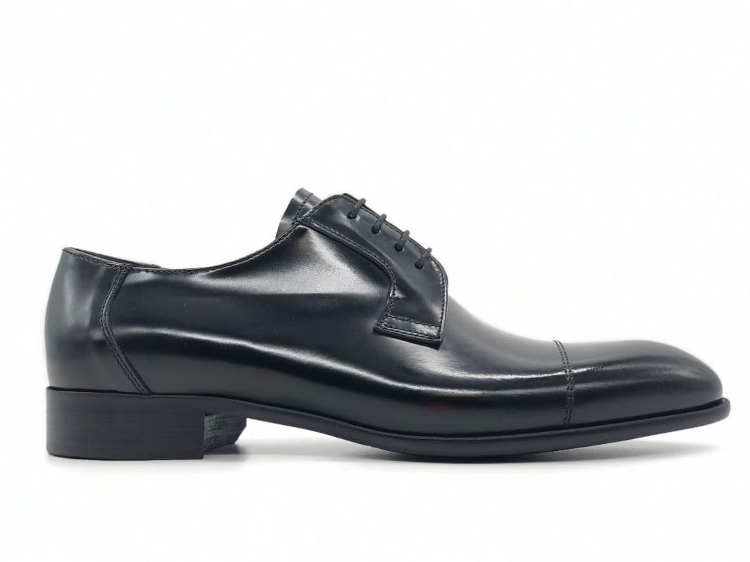 PEREZ Scarpa classica uomo Vitello abrasivato nero - 4