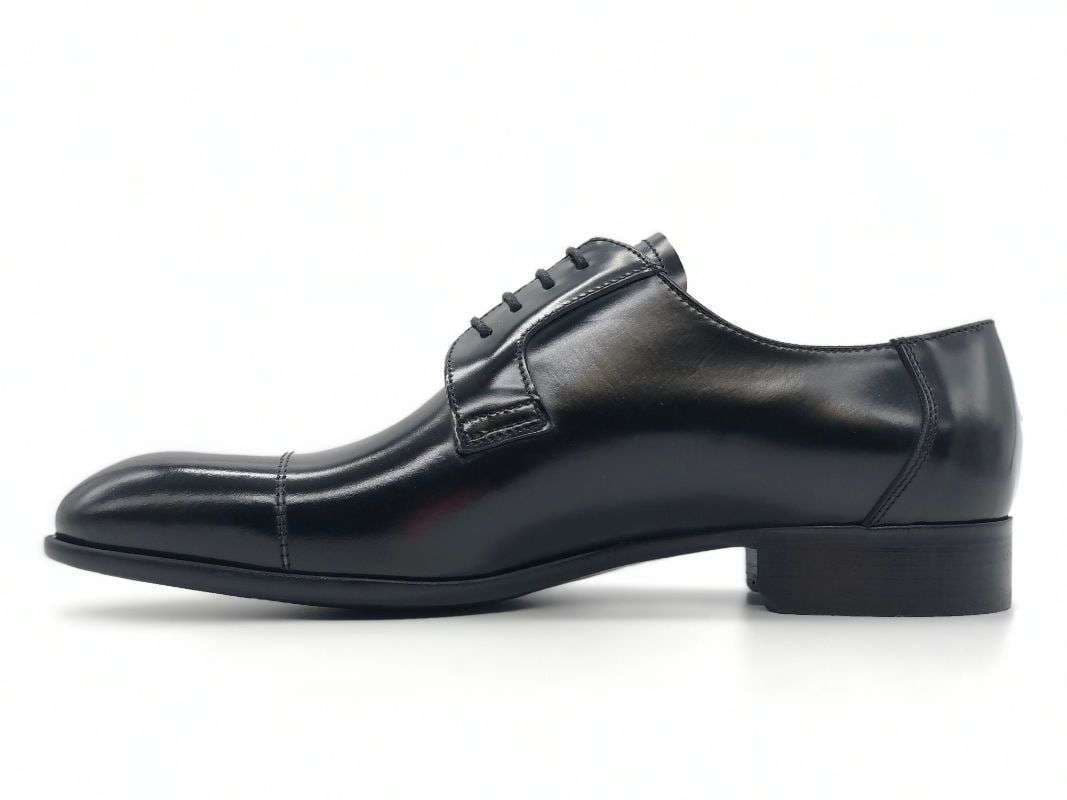 PEREZ Scarpa classica uomo Vitello abrasivato nero in Lucido per scarpe Calzature Durello - Agna, commercioVirtuoso.it