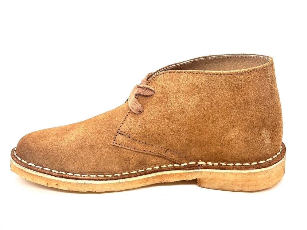 Polacchini donna camoscio marrone cuoio fondo para stile chukka in Stivali Calzature Durello - Agna, commercioVirtuoso.it
