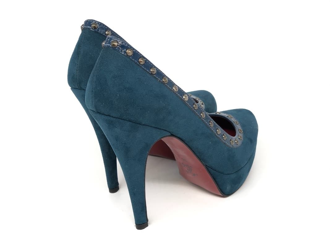Retro Décolleté Puma tacco 9 donna camoscio petrolio in Scarpe col tacco Calzature Durello - Agna, commercioVirtuoso.it