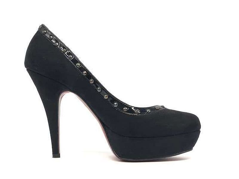 Retro Décolleté ecopelle scamosciata nera in Scarpe col tacco Calzature Durello - Agna, commercioVirtuoso.it