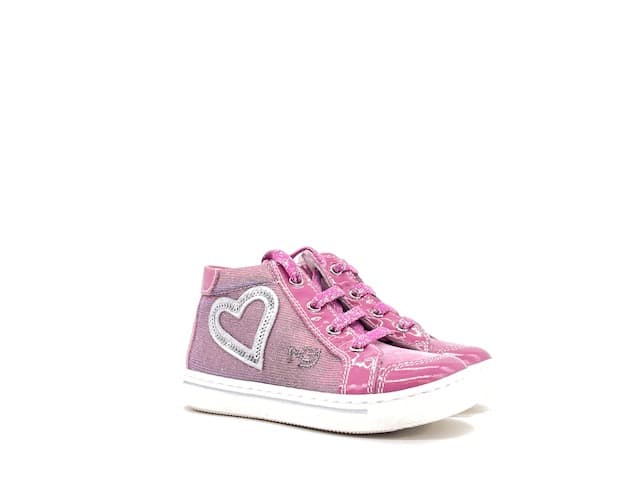 NERO GIARDINI Scarponcino Bambina Velour Rosa - 5