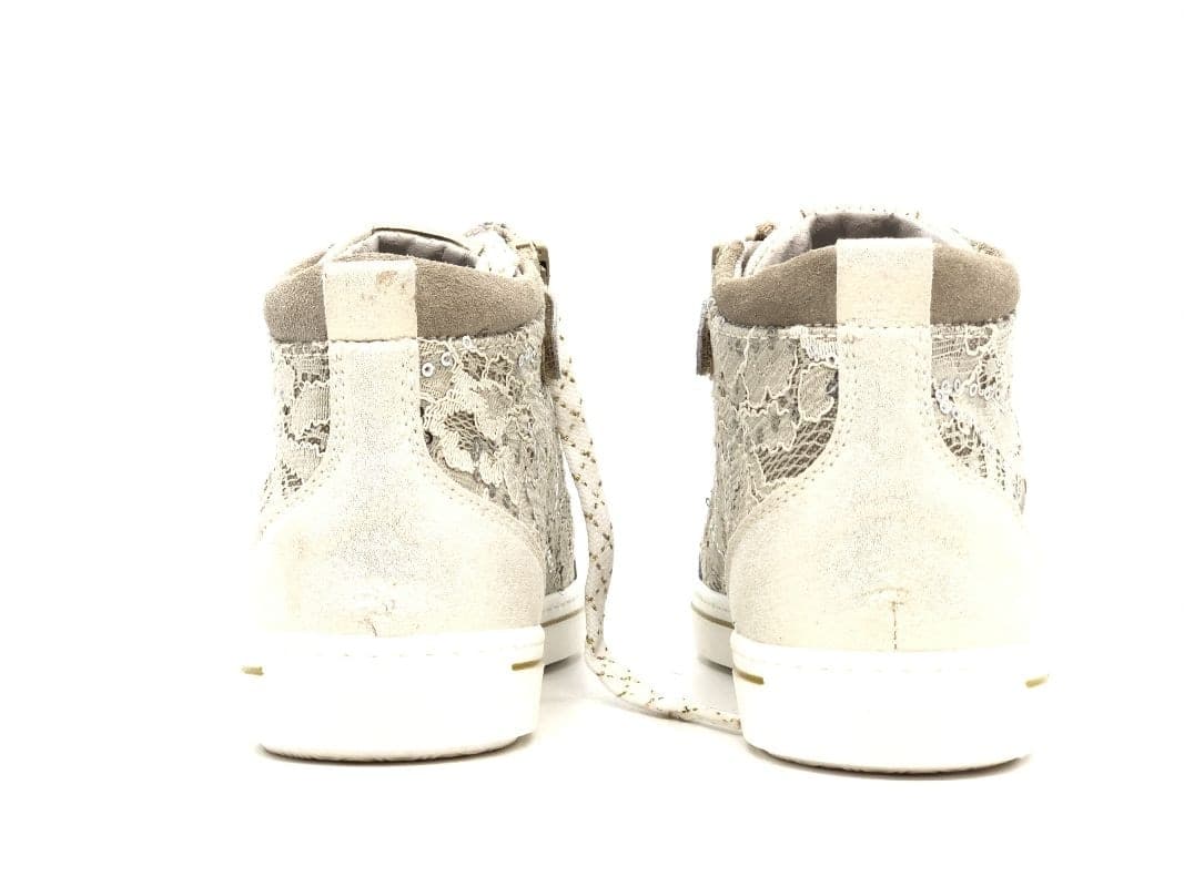 NERO GIARDINI Sneakers alta bambina Luxury Champagne platino in Sneaker casual Calzature Durello - Agna, commercioVirtuoso.it