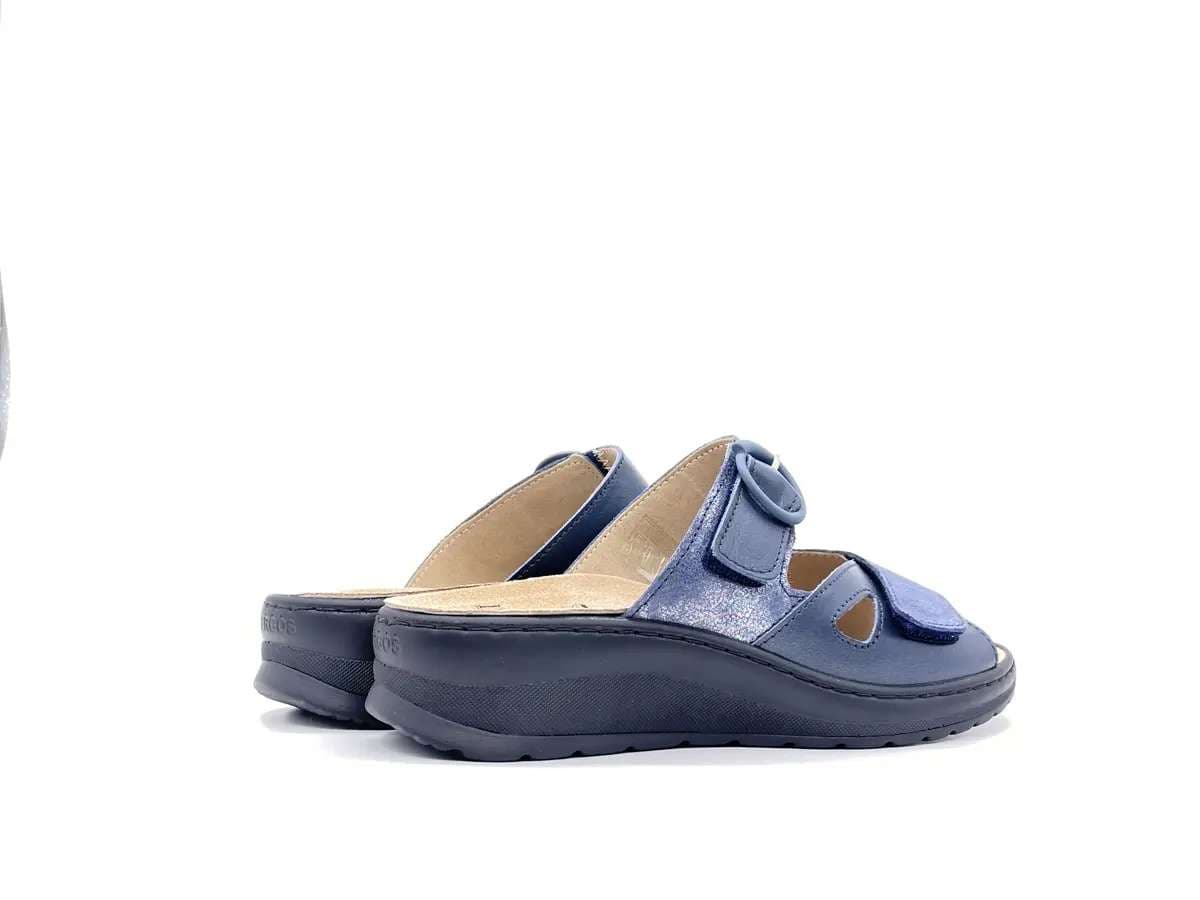 SABATINI Ciabatte Sanitarie Donna Due strappi perlato Blu in Pantofole Calzature Durello - Agna, commercioVirtuoso.it