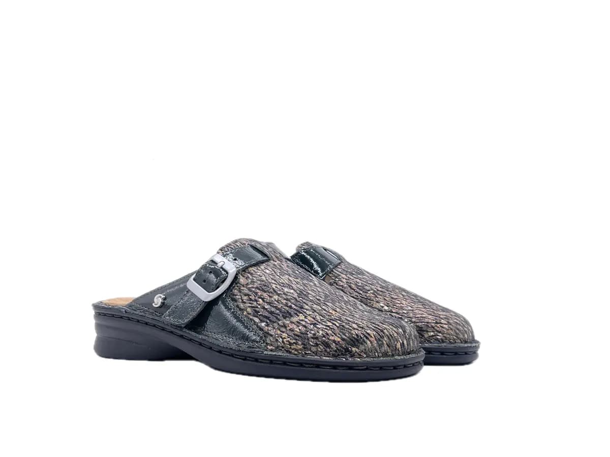 SABATINI Ciabatte donna New Orleans Naplack Militare - 7