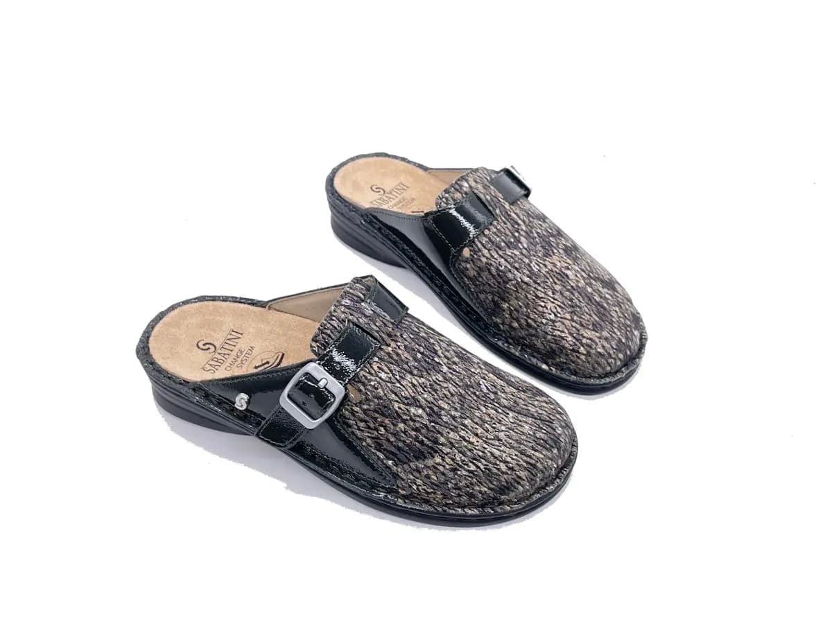 SABATINI Ciabatte donna New Orleans Naplack Militare in Sandali moda Calzature Durello - Agna, commercioVirtuoso.it