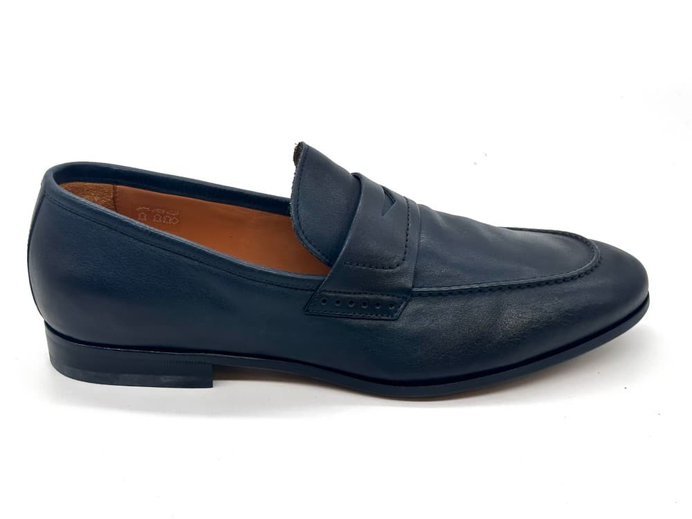 ROSSI Mocassino uomo fondo cuoio dixan Blu 264 - 4