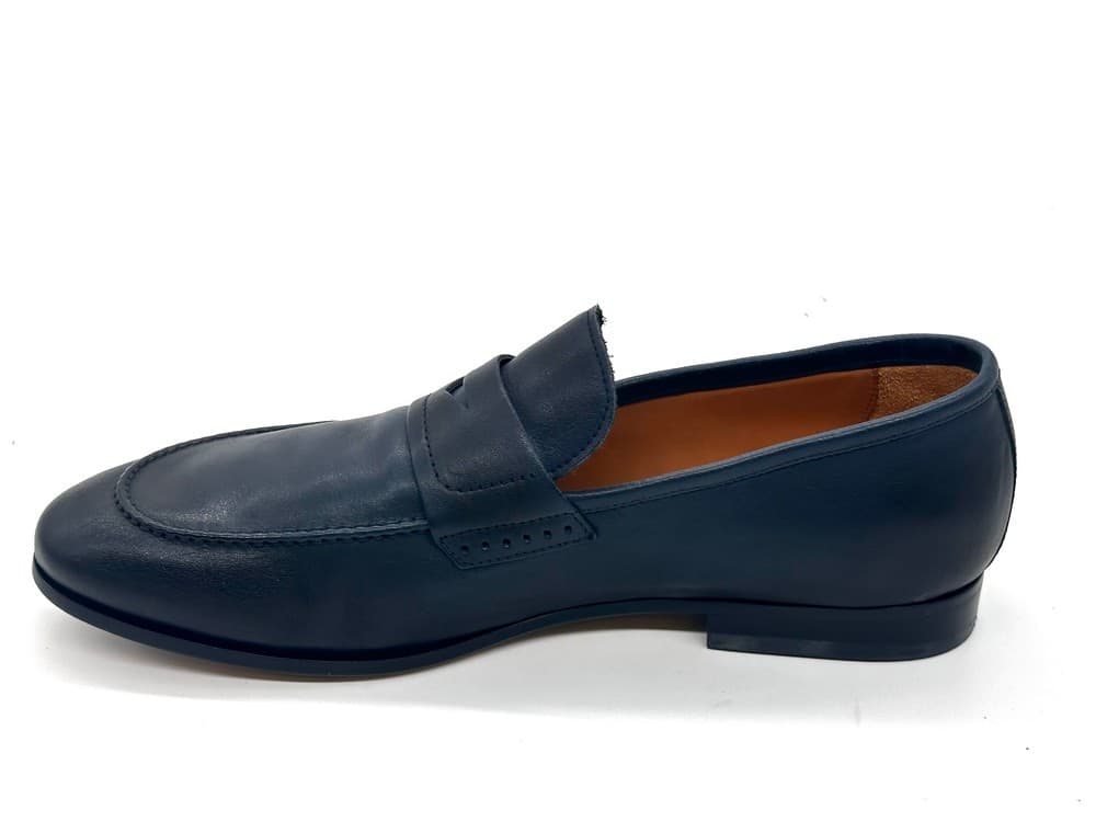 ROSSI Mocassino uomo fondo cuoio dixan Blu 264 in Loafer e mocassini Calzature Durello - Agna, commercioVirtuoso.it