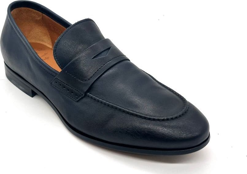 ROSSI Mocassino uomo fondo cuoio dixan Blu 264 in Loafer e mocassini Calzature Durello - Agna, commercioVirtuoso.it