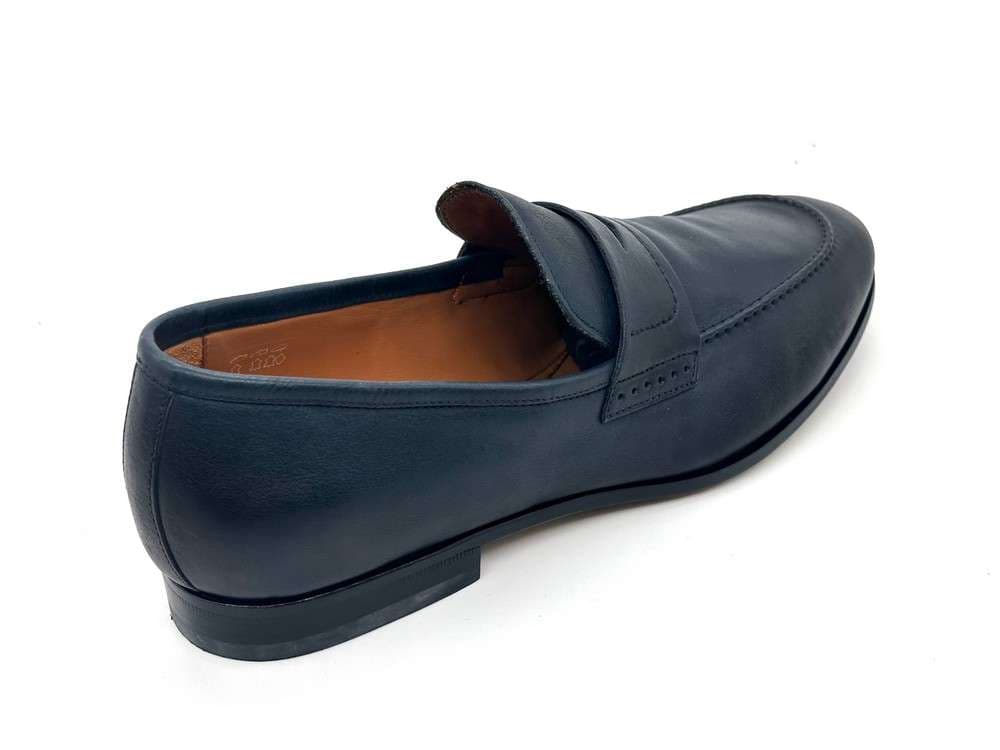 ROSSI Mocassino uomo fondo cuoio dixan Blu 264 - 4