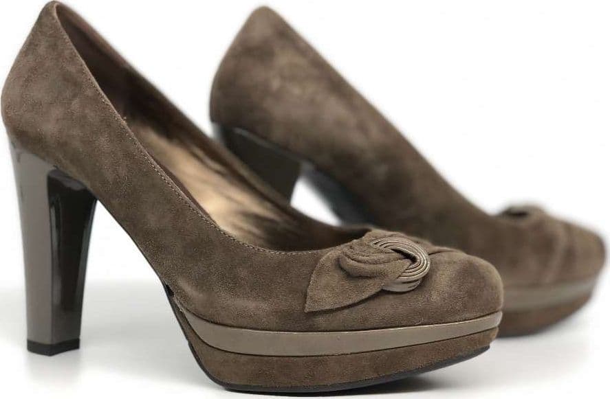 NERO GIARDINI Décolleté suede tortora donna Reflex deserto in Scarpe col tacco Calzature Durello - Agna, commercioVirtuoso.it