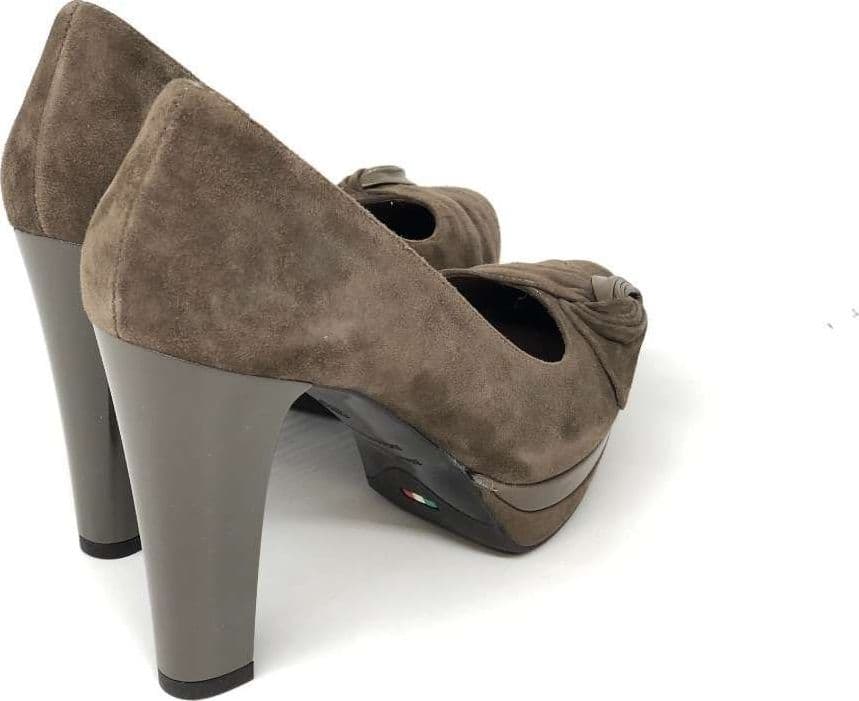 NERO GIARDINI Décolleté suede tortora donna Reflex deserto in Scarpe col tacco Calzature Durello - Agna, commercioVirtuoso.it
