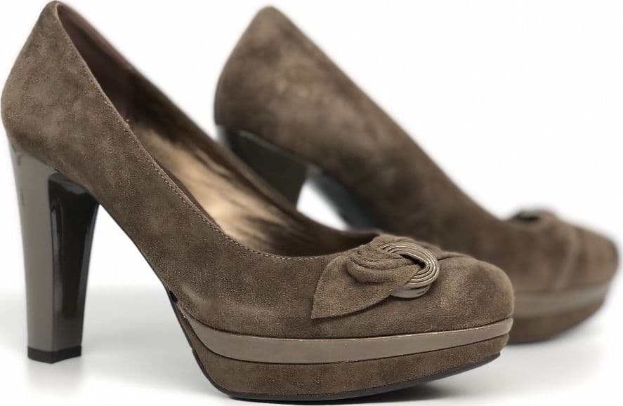 NERO GIARDINI Décolleté suede tortora donna Reflex deserto in Scarpe col tacco Calzature Durello - Agna, commercioVirtuoso.it