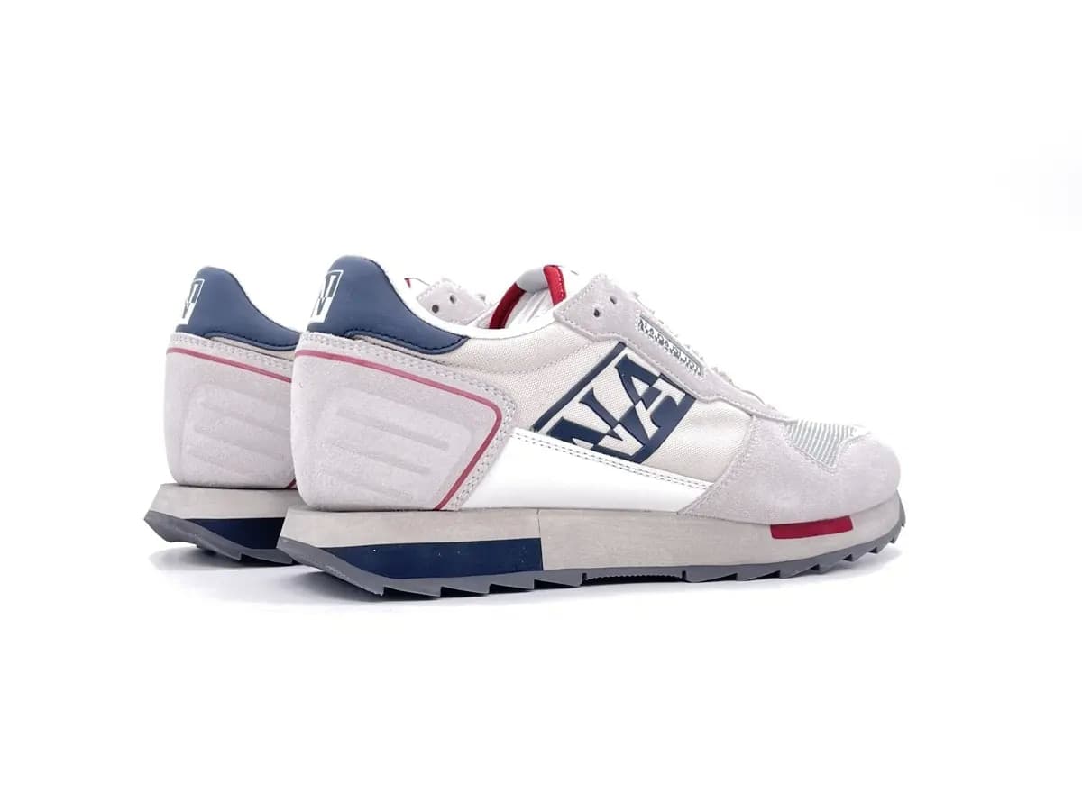 NAPAPIJRI Sneakers Uomo White Navy Red in Sneaker casual Calzature Durello - Agna, commercioVirtuoso.it