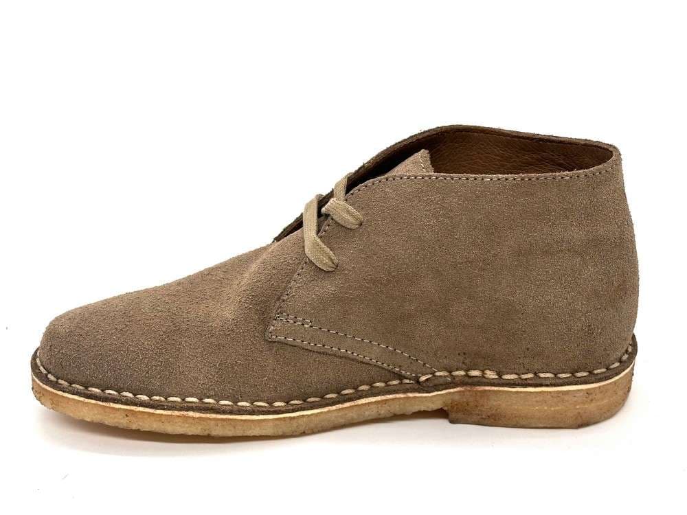 Polacchini donna in camoscio beige sabbia fondo para stile chukka in Stivali Calzature Durello - Agna, commercioVirtuoso.it