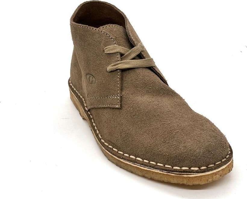 Polacchini donna in camoscio beige sabbia fondo para stile chukka in Stivali Calzature Durello - Agna, commercioVirtuoso.it