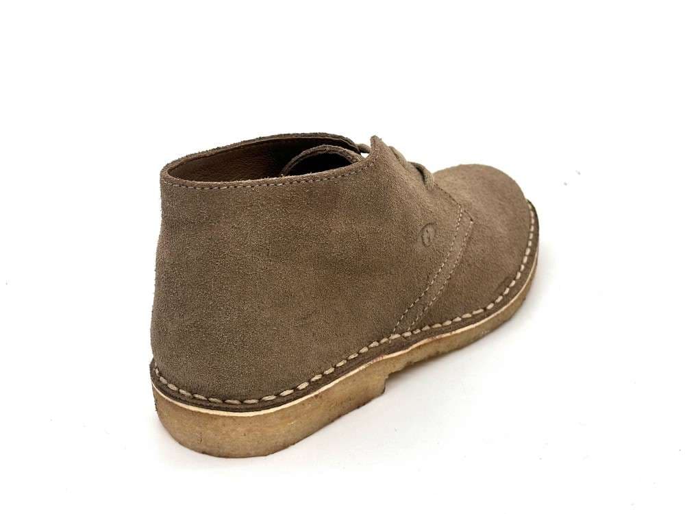 Polacchini donna in camoscio beige sabbia fondo para stile chukka in Stivali Calzature Durello - Agna, commercioVirtuoso.it