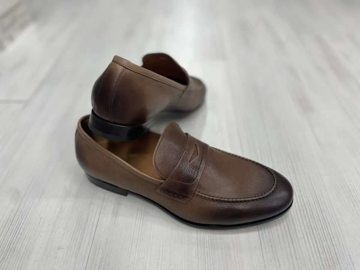 ROSSI Mocassino uomo fondo cuoio dixan marrone Chestnut 264 in Loafer e mocassini Calzature Durello - Agna, commercioVirtuoso.it