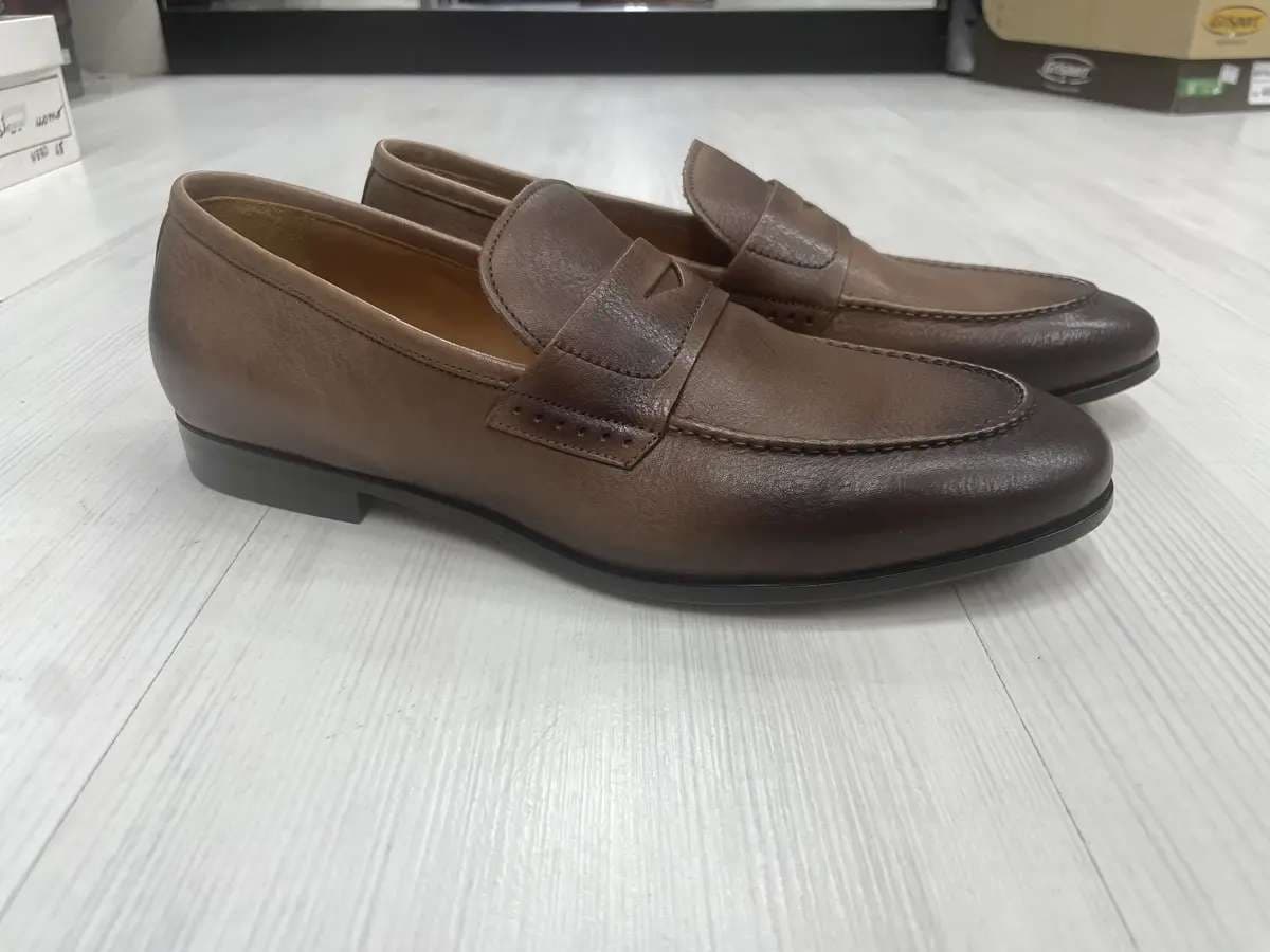 ROSSI Mocassino uomo fondo cuoio dixan marrone Chestnut 264 in Loafer e mocassini Calzature Durello - Agna, commercioVirtuoso.it