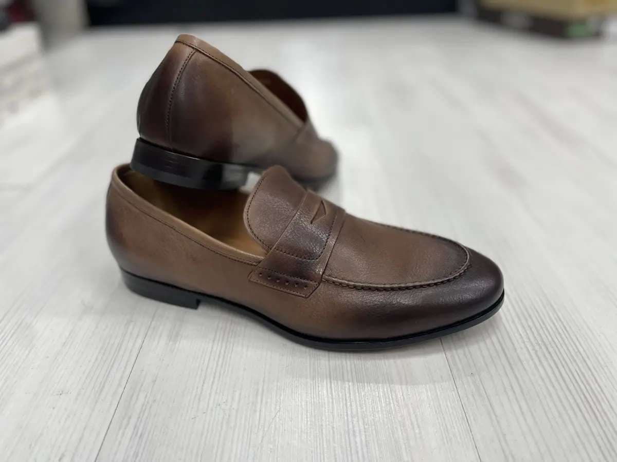 ROSSI Mocassino uomo fondo cuoio dixan marrone Chestnut 264 in Loafer e mocassini Calzature Durello - Agna, commercioVirtuoso.it