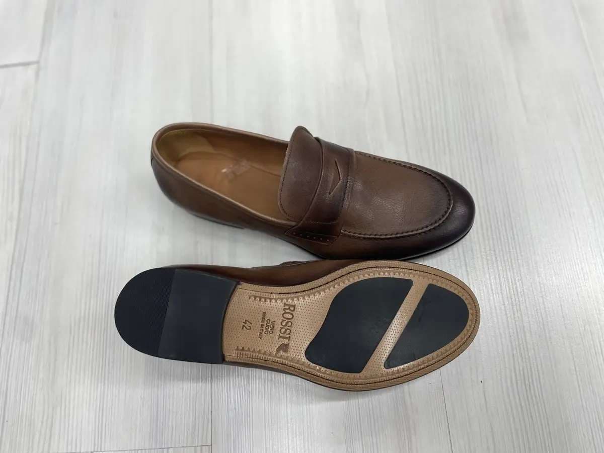 ROSSI Mocassino uomo fondo cuoio dixan marrone Chestnut 264 - 6