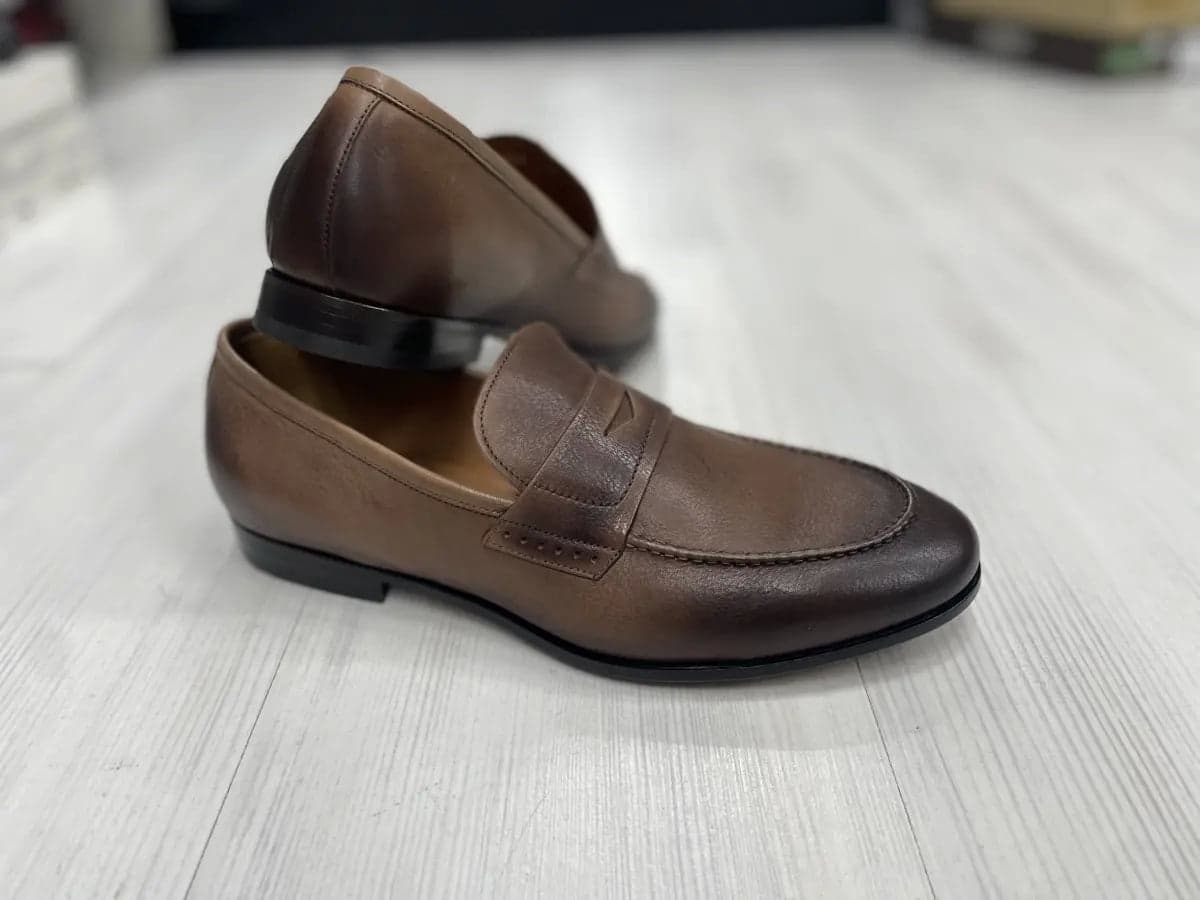 ROSSI Mocassino uomo fondo cuoio dixan marrone Chestnut 264 in Loafer e mocassini Calzature Durello - Agna, commercioVirtuoso.it