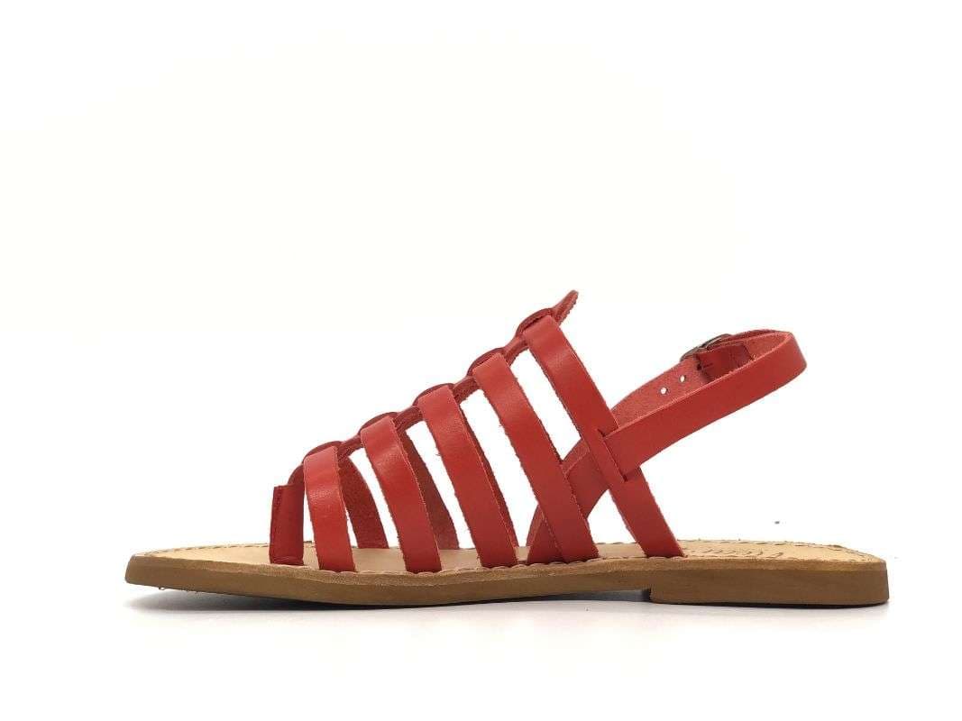 NEAR Sandalo donna basso Dimitra Rosso in Sandali moda Calzature Durello - Agna, commercioVirtuoso.it