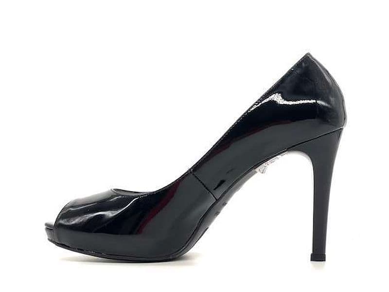 NERO GIARDINI Décolleté spugnata vernice nero in Scarpe col tacco Calzature Durello - Agna, commercioVirtuoso.it