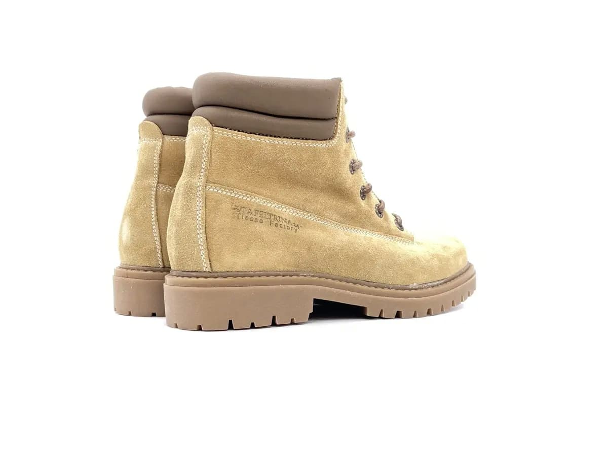 Scarponcini uomo Woodsman in camoscio beige cammello stile outdoor in Stivali Calzature Durello - Agna, commercioVirtuoso.it