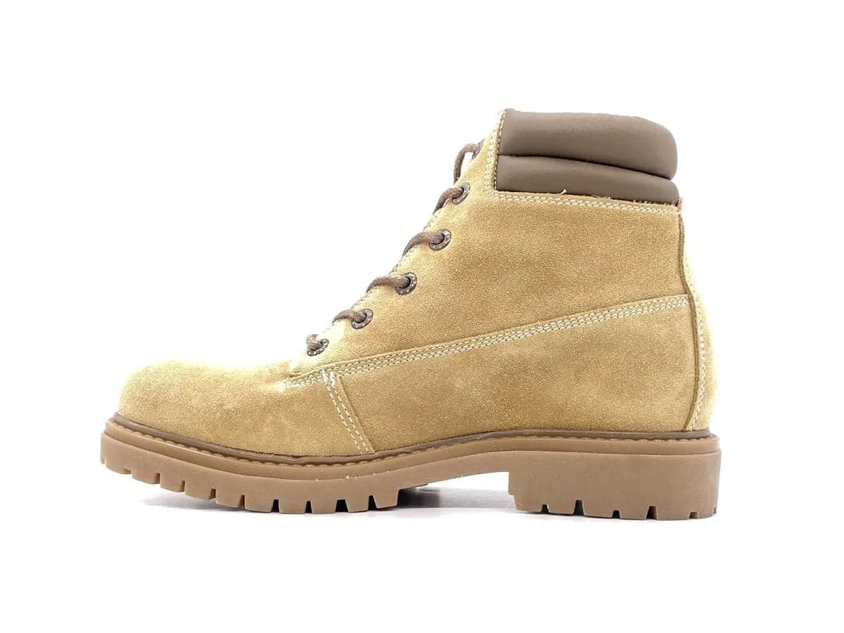 Scarponcini uomo Woodsman in camoscio beige cammello stile outdoor in Stivali Calzature Durello - Agna, commercioVirtuoso.it