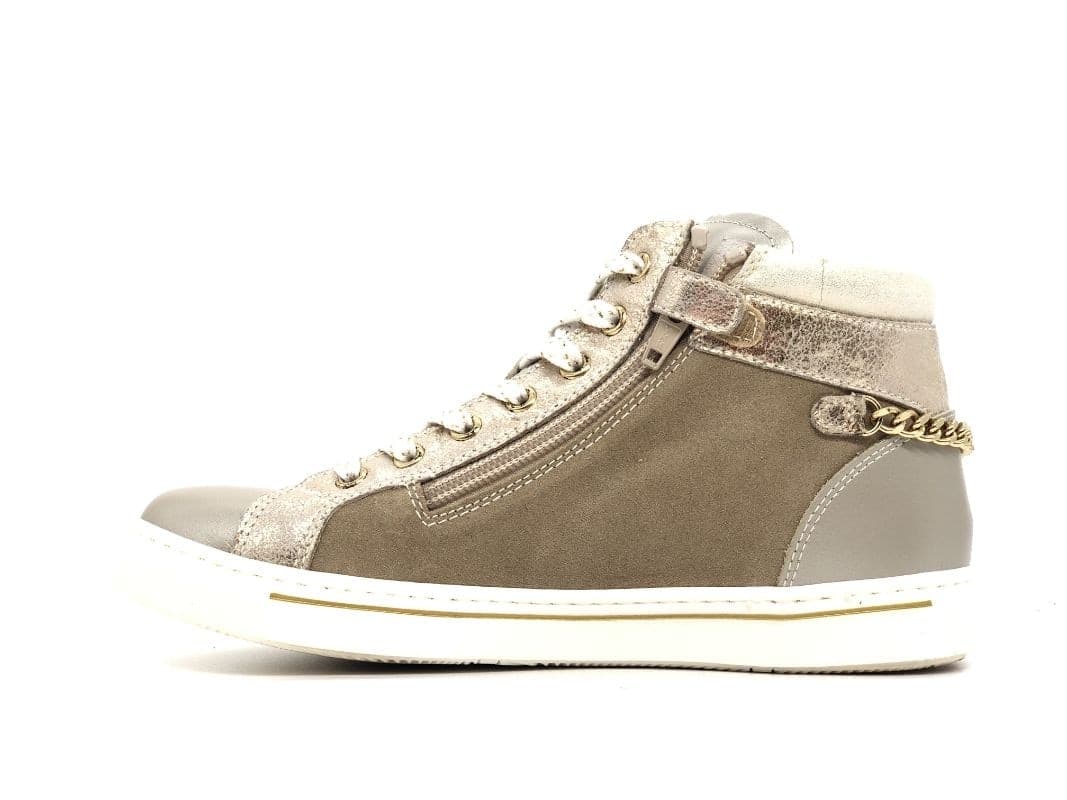 NERO GIARDINI Sneakers alta bambina Luxury Platino Savana in Sneaker casual Calzature Durello - Agna, commercioVirtuoso.it