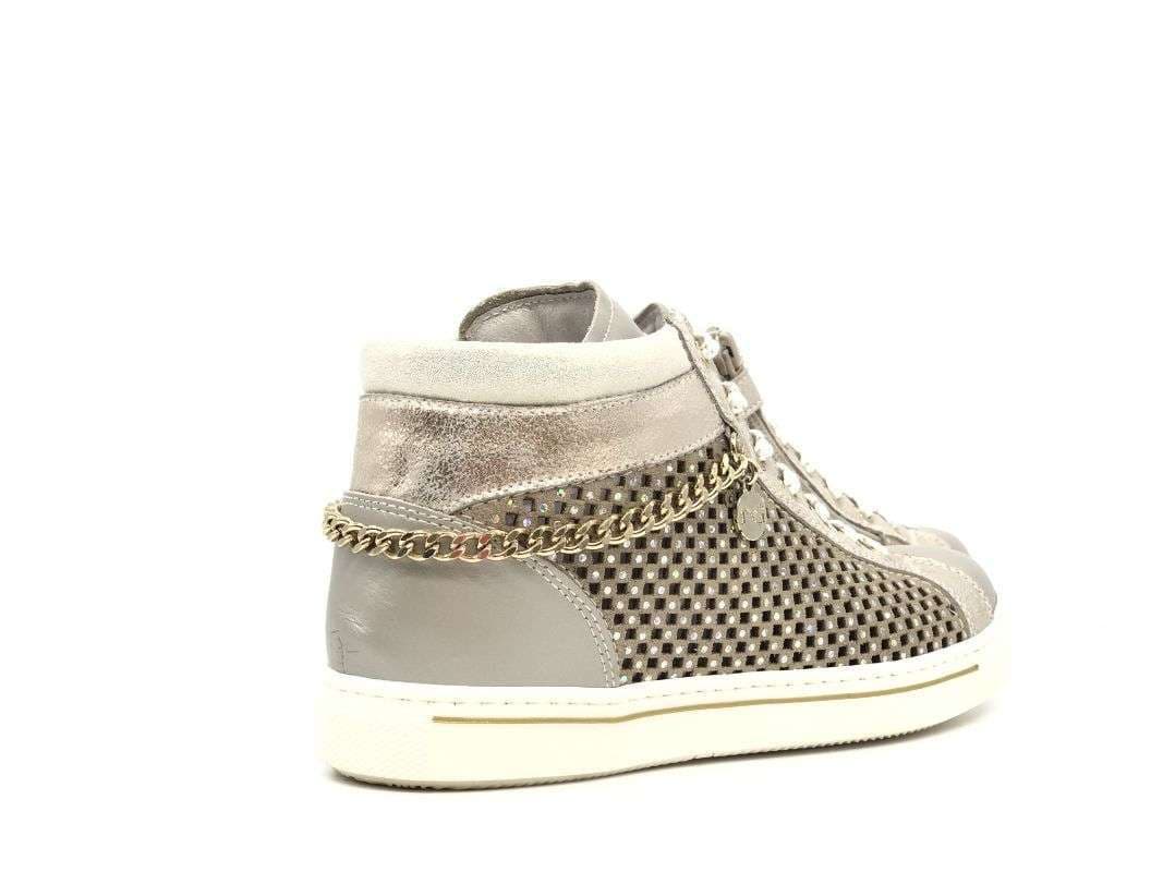 NERO GIARDINI Sneakers alta bambina Luxury Platino Savana in Sneaker casual Calzature Durello - Agna, commercioVirtuoso.it