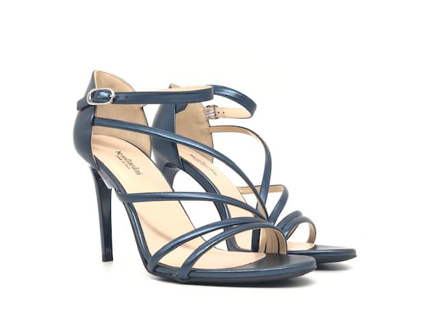 NERO GIARDINI Sandali donna E218401DE Laminato oceano - 5