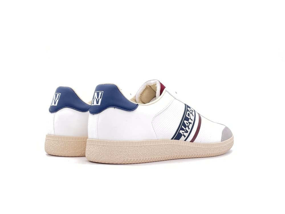 NAPAPIJRI Sneakers uomo S4Aspen01 white navy red in Sneaker casual Calzature Durello - Agna, commercioVirtuoso.it