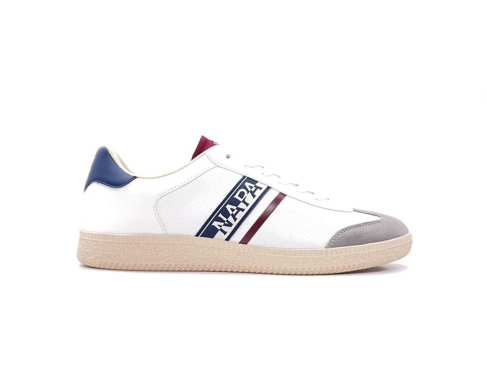 NAPAPIJRI Sneakers uomo S4Aspen01 white navy red in Sneaker casual Calzature Durello - Agna, commercioVirtuoso.it