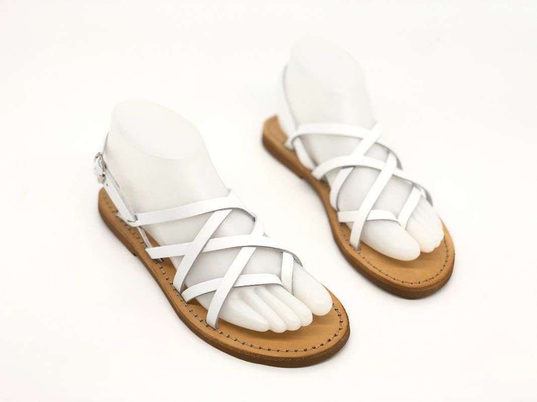 NEAR Sandalo donna basso Georgia Bianco in Sandali moda Calzature Durello - Agna, commercioVirtuoso.it