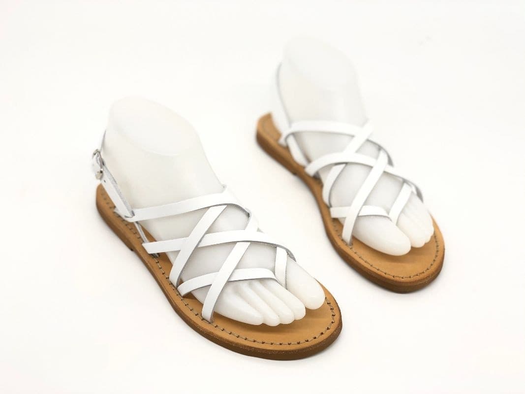 NEAR Sandalo donna basso Georgia Bianco in Sandali moda Calzature Durello - Agna, commercioVirtuoso.it