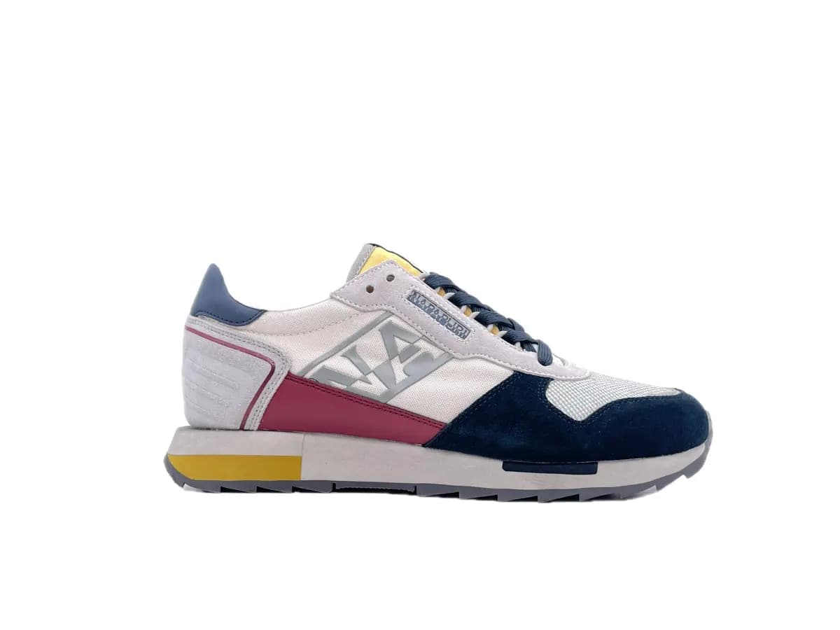 NAPAPIJRI Sneakers Uomo White Navy in Sneaker casual Calzature Durello - Agna, commercioVirtuoso.it