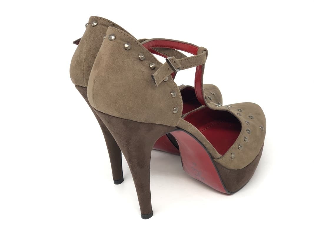 Retro Décolleté Puma donna suede tortora con cinturino in Scarpe col tacco Calzature Durello - Agna, commercioVirtuoso.it