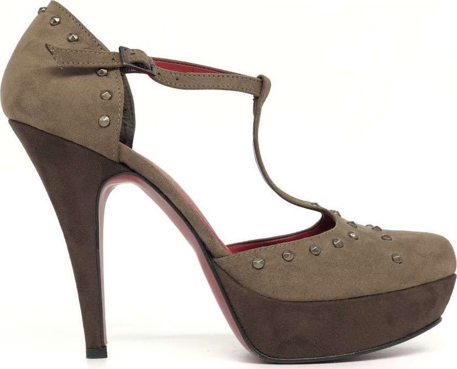 Retro Décolleté Puma donna suede tortora con cinturino in Scarpe col tacco Calzature Durello - Agna, commercioVirtuoso.it