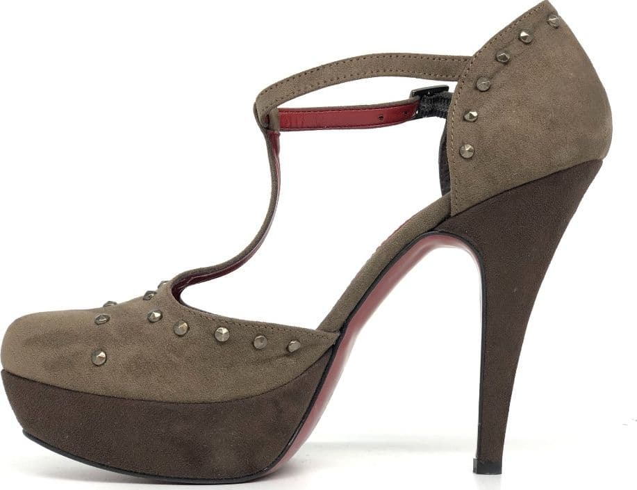 Retro Décolleté Puma donna suede tortora con cinturino in Scarpe col tacco Calzature Durello - Agna, commercioVirtuoso.it