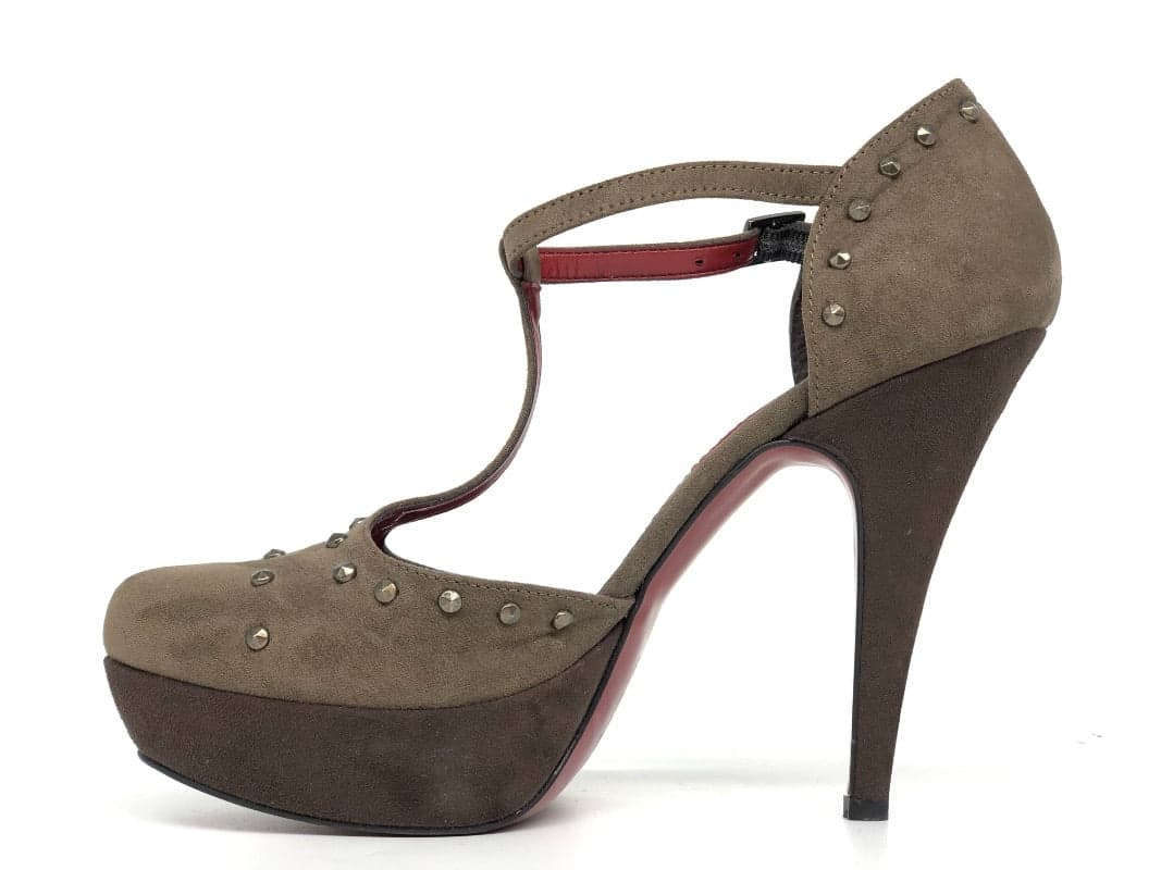 Retro Décolleté Puma donna suede tortora con cinturino in Scarpe col tacco Calzature Durello - Agna, commercioVirtuoso.it