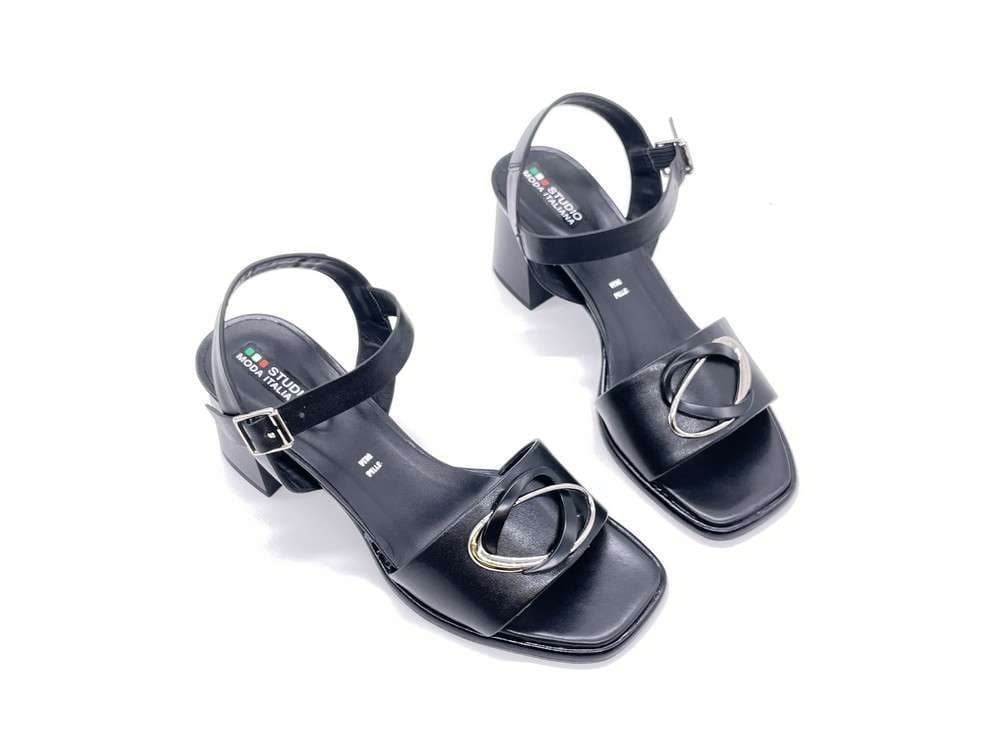 REPO Sandalo Donna Nero Con Tacco in Sandali moda Calzature Durello - Agna, commercioVirtuoso.it